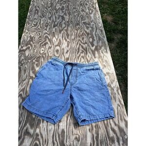 Tommy Hilfiger Denim‎ Shorts Mens Small Patchwork Patch Blue Pockets Retro Hip